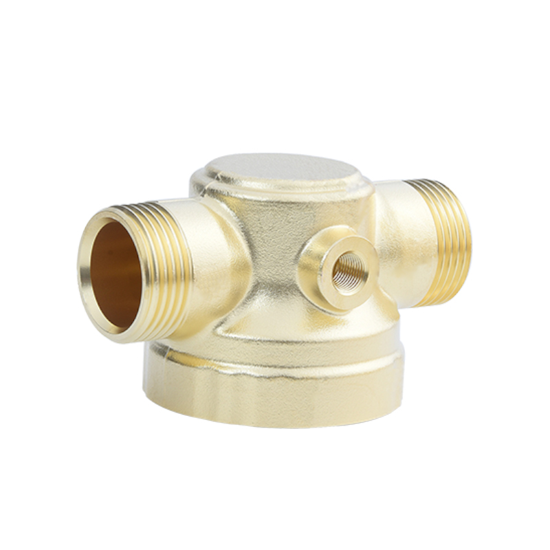 Brass forging + three-way valve body + brass valve