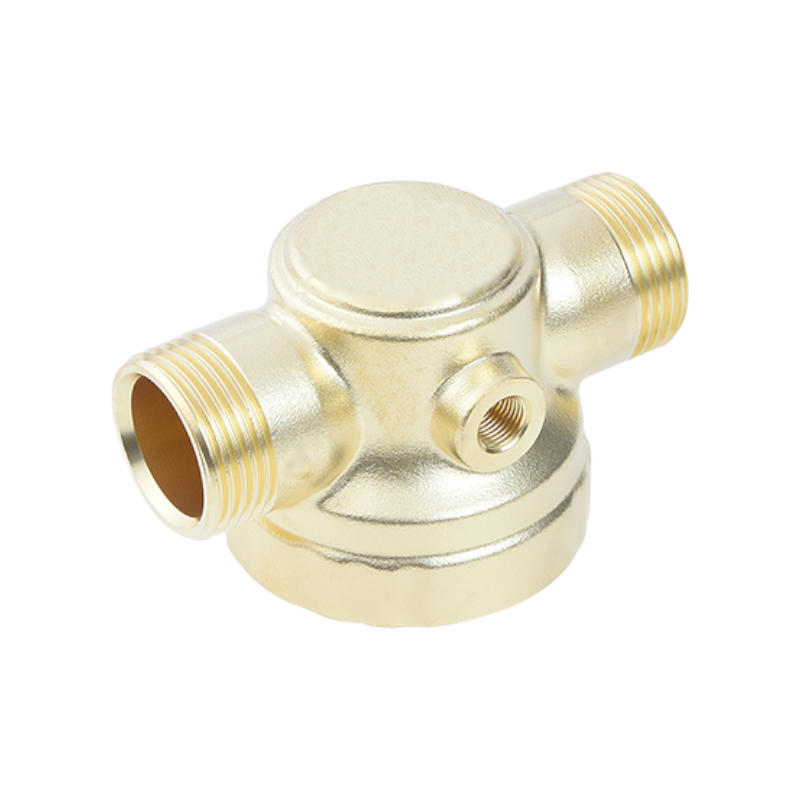 Brass forging + three-way valve body + brass valve