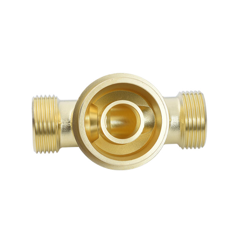 Brass forging + three-way valve body + brass valve body