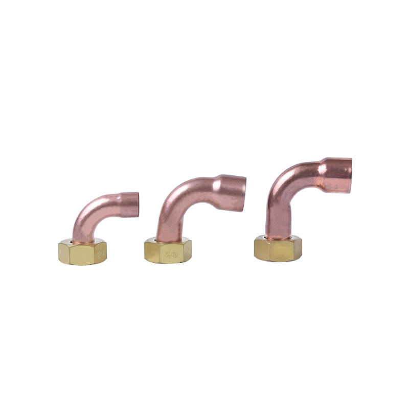 Red copper + elbow connection nut + copper joint