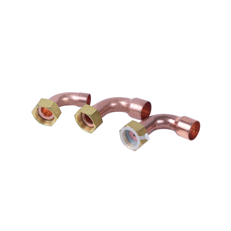 Red copper + elbow connection nut + copper joint