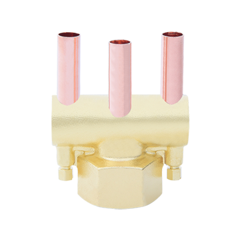 Brass forging + three-way valve body + brass valve